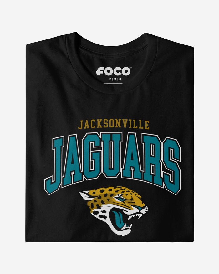 Jacksonville Jaguars Classic Arched Logo Long Sleeve T-Shirt FOCO - FOCO.com