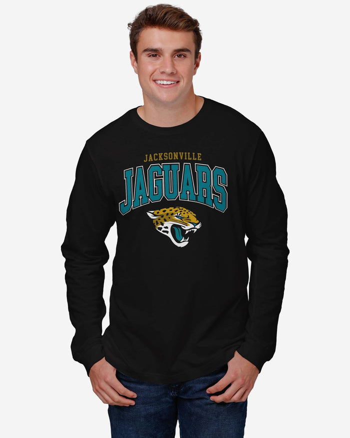 Jacksonville Jaguars Classic Arched Logo Long Sleeve T-Shirt FOCO - FOCO.com