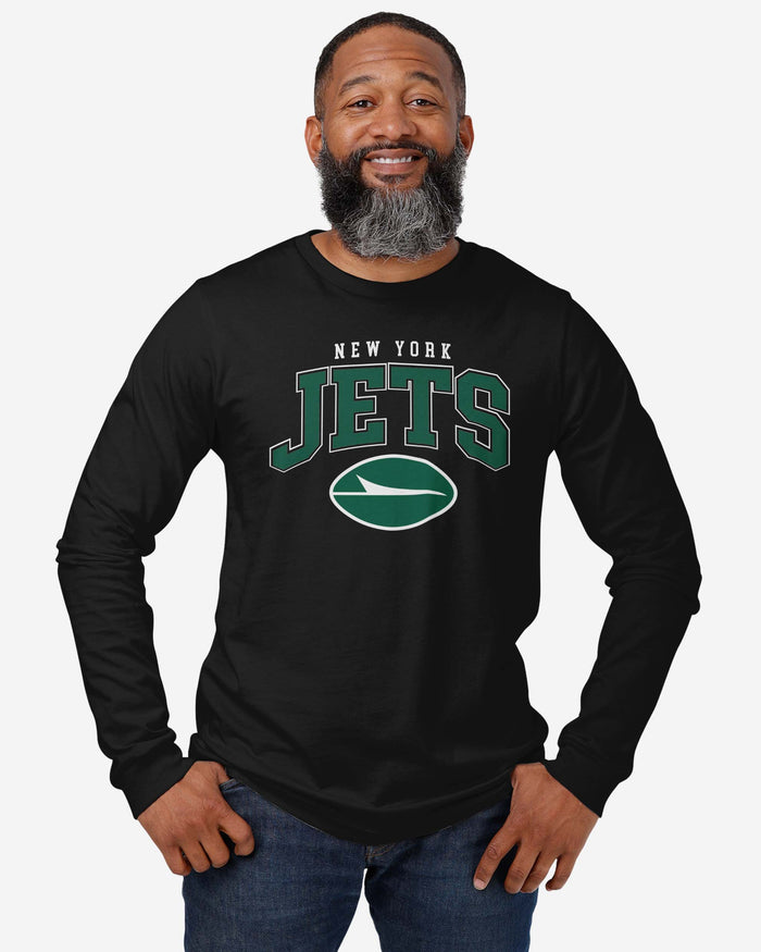 New York Jets Classic Arched Logo Long Sleeve T-Shirt FOCO - FOCO.com