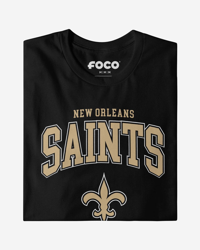 New Orleans Saints Classic Arched Logo Long Sleeve T-Shirt FOCO - FOCO.com