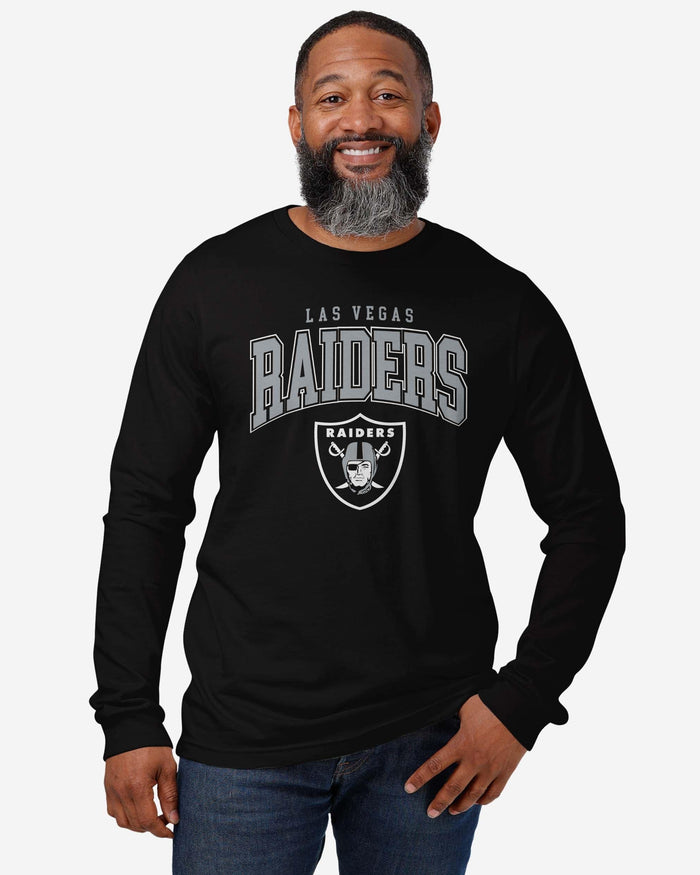 Las Vegas Raiders Classic Arched Logo Long Sleeve T-Shirt FOCO - FOCO.com