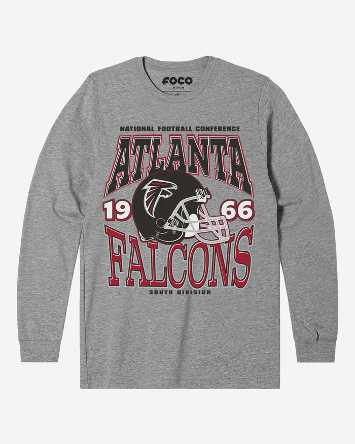 Atlanta Falcons Classic Team Helmet Long Sleeve T-Shirt FOCO S - FOCO.com