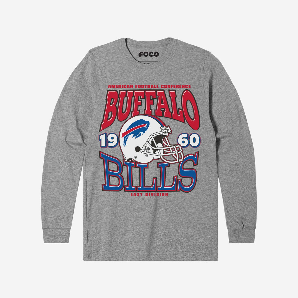 Buffalo Bills Classic Team Helmet Long Sleeve T-Shirt FOCO S - FOCO.com