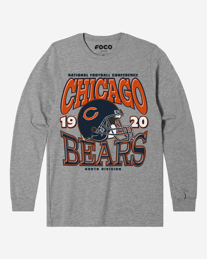 Chicago Bears Classic Team Helmet Long Sleeve T-Shirt FOCO S - FOCO.com