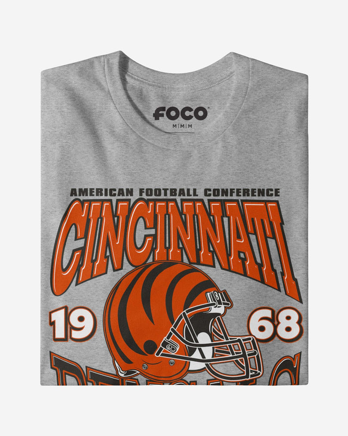 Cincinnati Bengals Classic Team Helmet Long Sleeve T-Shirt FOCO - FOCO.com