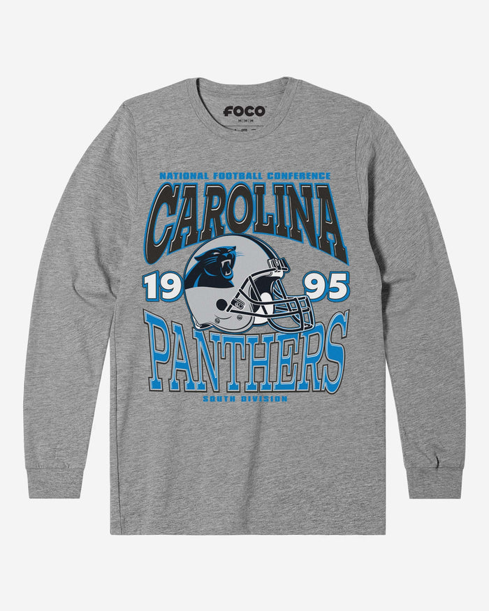 Carolina Panthers Classic Team Helmet Long Sleeve T-Shirt FOCO S - FOCO.com