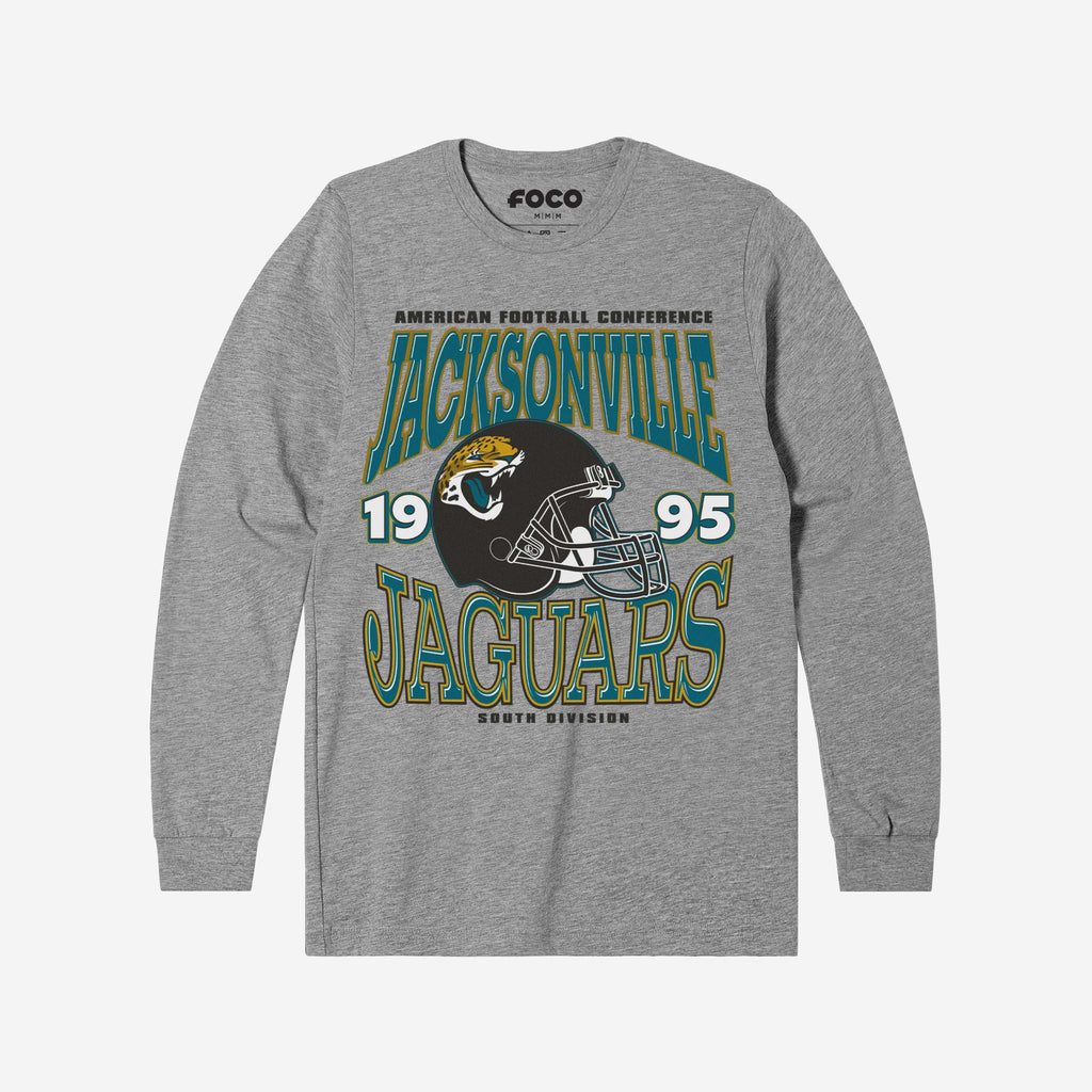 Jacksonville Jaguars Classic Team Helmet Long Sleeve T-Shirt FOCO S - FOCO.com