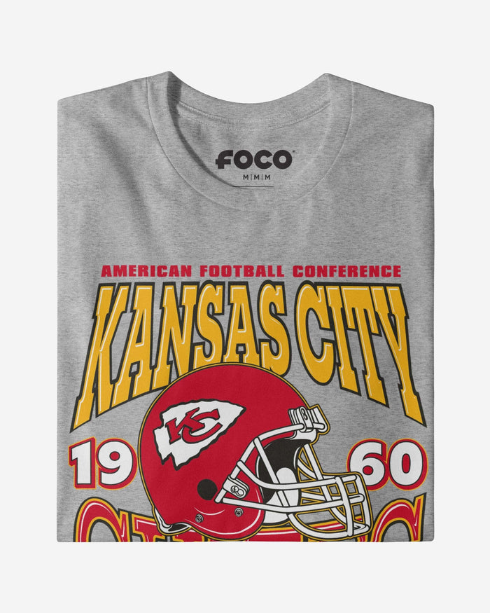 Kansas City Chiefs Classic Team Helmet Long Sleeve T-Shirt FOCO - FOCO.com