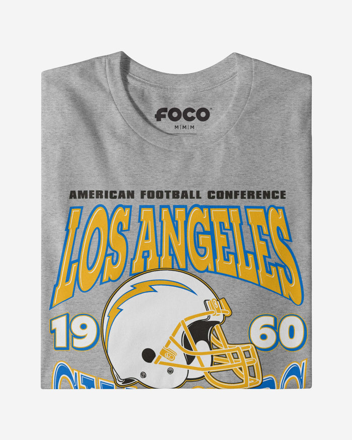 Los Angeles Chargers Classic Team Helmet Long Sleeve T-Shirt FOCO - FOCO.com