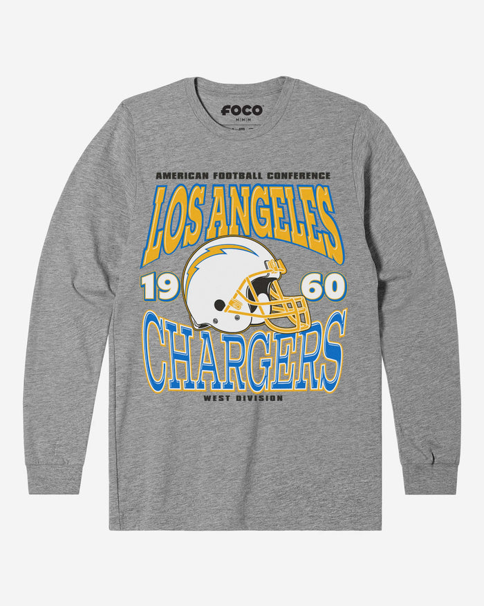 Los Angeles Chargers Classic Team Helmet Long Sleeve T-Shirt FOCO S - FOCO.com