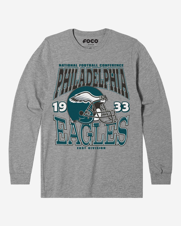 Philadelphia Eagles Classic Team Helmet Long Sleeve T-Shirt FOCO S - FOCO.com