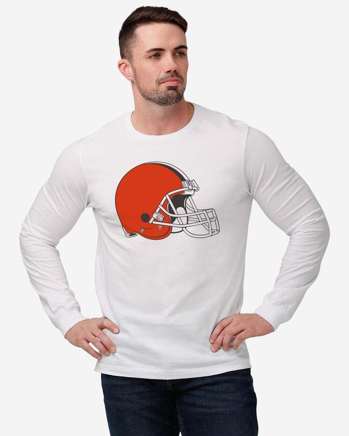 Cleveland Browns Primary Logo Long Sleeve T-Shirt FOCO - FOCO.com