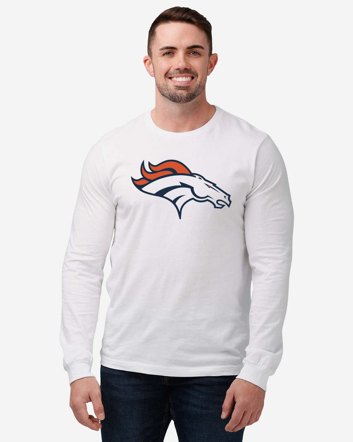 Denver Broncos Primary Logo Long Sleeve T-Shirt FOCO - FOCO.com