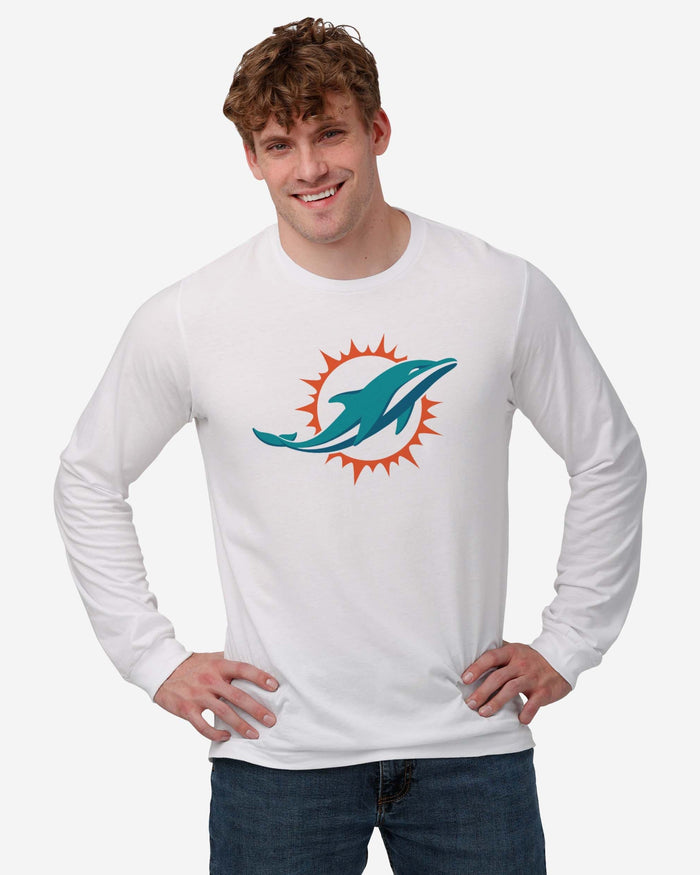 Miami Dolphins Primary Logo Long Sleeve T-Shirt FOCO - FOCO.com