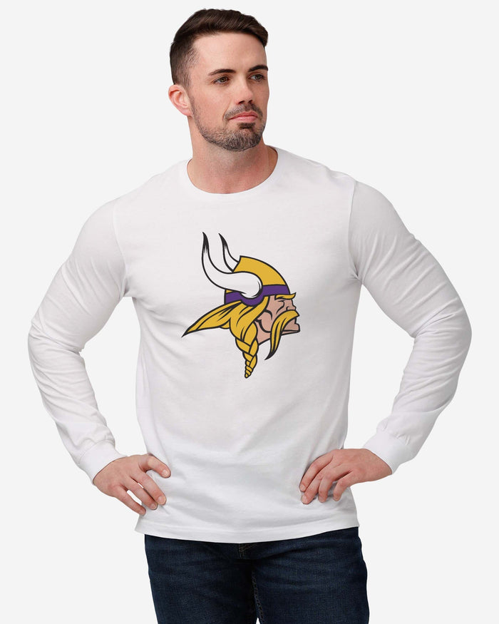 Minnesota Vikings Primary Logo Long Sleeve T-Shirt FOCO - FOCO.com