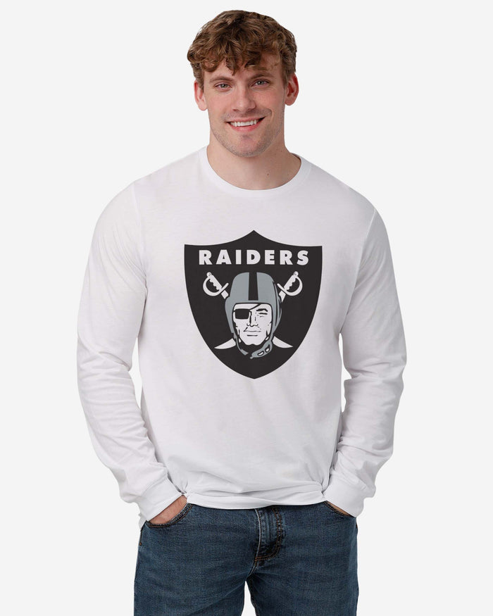 Las Vegas Raiders Primary Logo Long Sleeve T-Shirt FOCO - FOCO.com