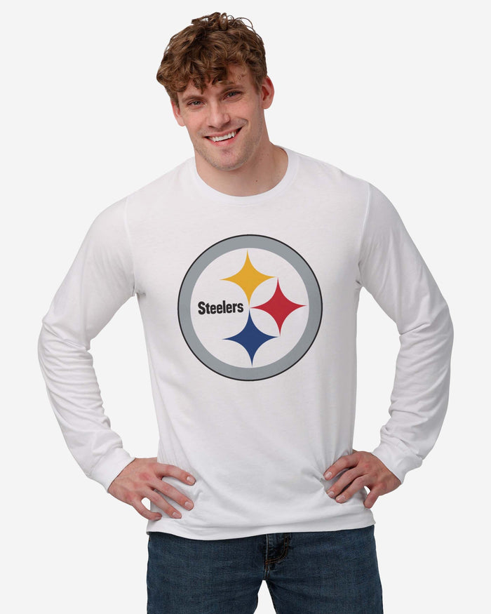 Pittsburgh Steelers Primary Logo Long Sleeve T-Shirt FOCO - FOCO.com