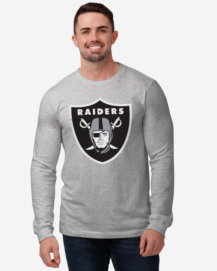 Las Vegas Raiders Primary Logo Long Sleeve T-Shirt FOCO - FOCO.com