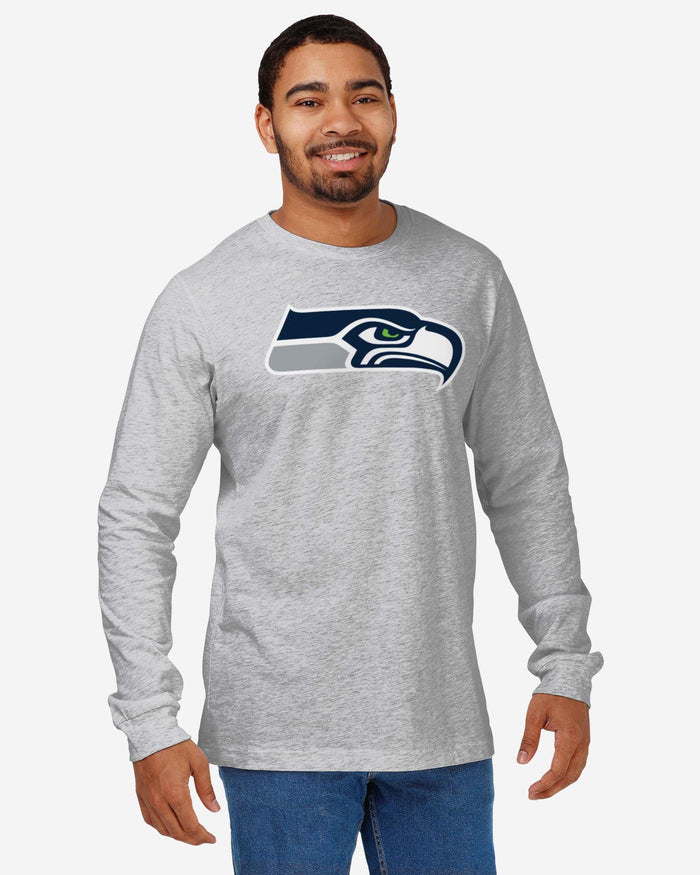 Seattle Seahawks Primary Logo Long Sleeve T-Shirt FOCO - FOCO.com