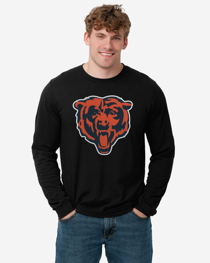 Chicago Bears Primary Logo Long Sleeve T-Shirt FOCO - FOCO.com