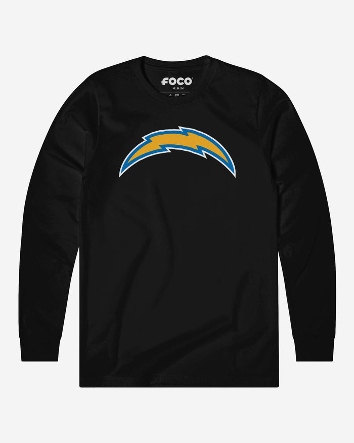 Los Angeles Chargers Primary Logo Long Sleeve T-Shirt FOCO Black S - FOCO.com