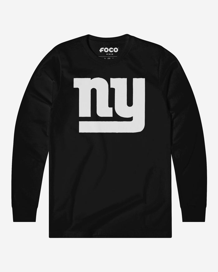 New York Giants Primary Logo Long Sleeve T-Shirt FOCO Black S - FOCO.com