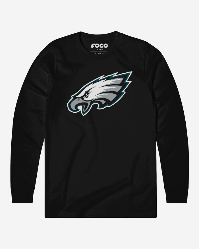 Philadelphia Eagles Primary Logo Long Sleeve T-Shirt FOCO Black S - FOCO.com