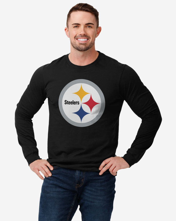 Pittsburgh Steelers Primary Logo Long Sleeve T-Shirt FOCO - FOCO.com