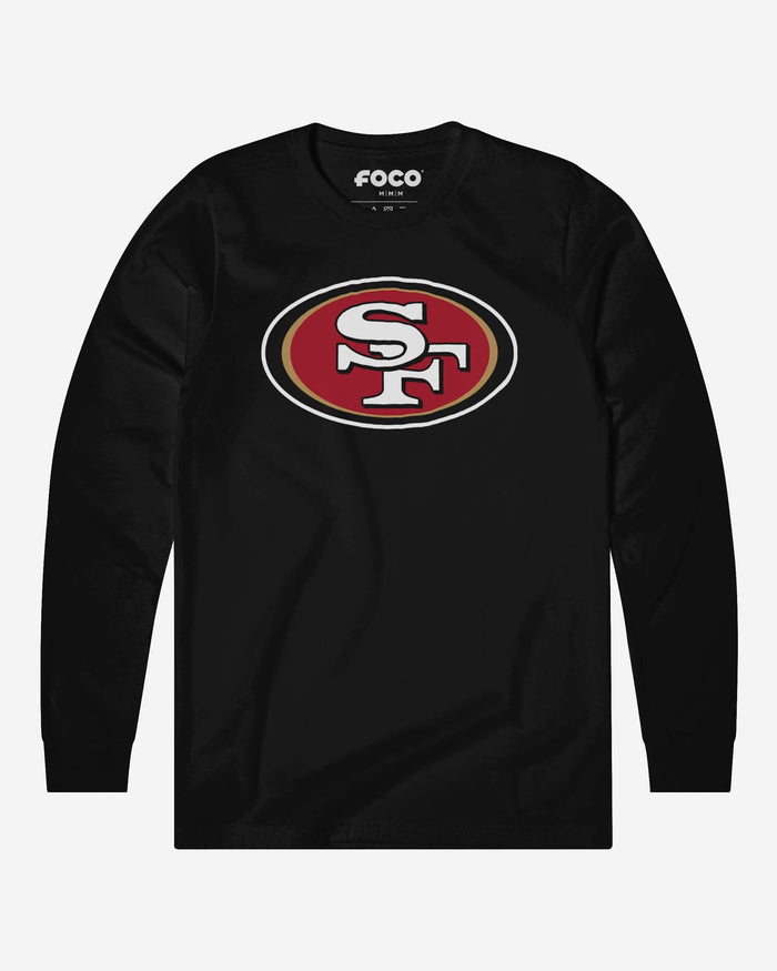 San Francisco 49ers Primary Logo Long Sleeve T-Shirt FOCO Black S - FOCO.com