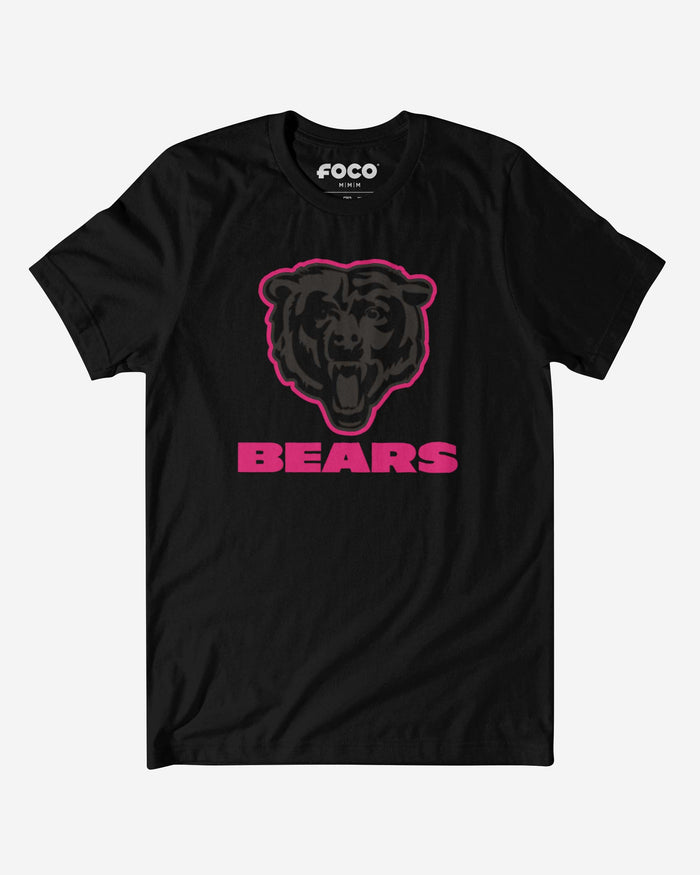 Chicago Bears Highlight Reel T-Shirt FOCO Black/Neon Pink S - FOCO.com