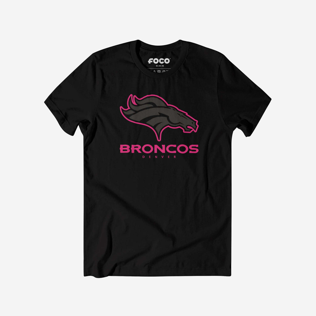 Denver Broncos Highlight Reel T-Shirt FOCO Black/Neon Pink S - FOCO.com