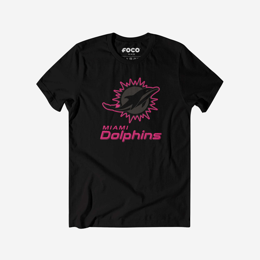 Miami Dolphins Highlight Reel T-Shirt FOCO Black/Neon Pink S - FOCO.com