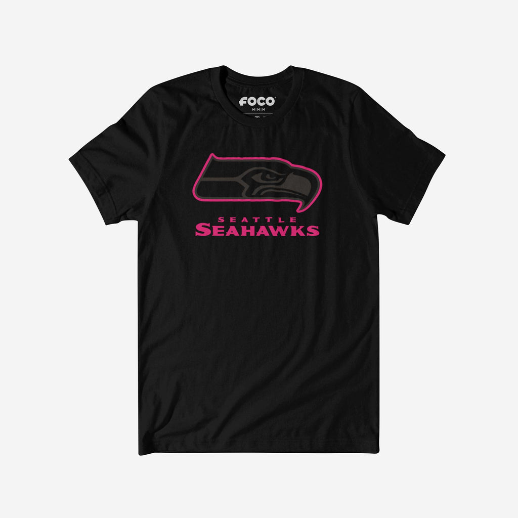 Seattle Seahawks Highlight Reel T-Shirt FOCO Black/Neon Pink S - FOCO.com