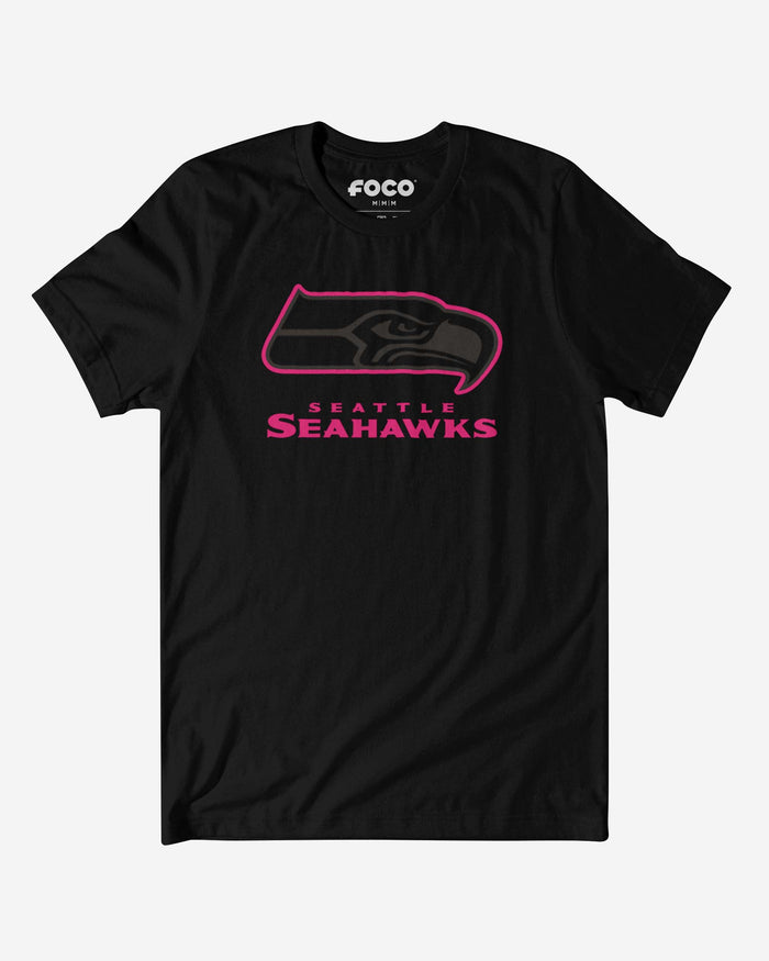 Seattle Seahawks Highlight Reel T-Shirt FOCO Black/Neon Pink S - FOCO.com