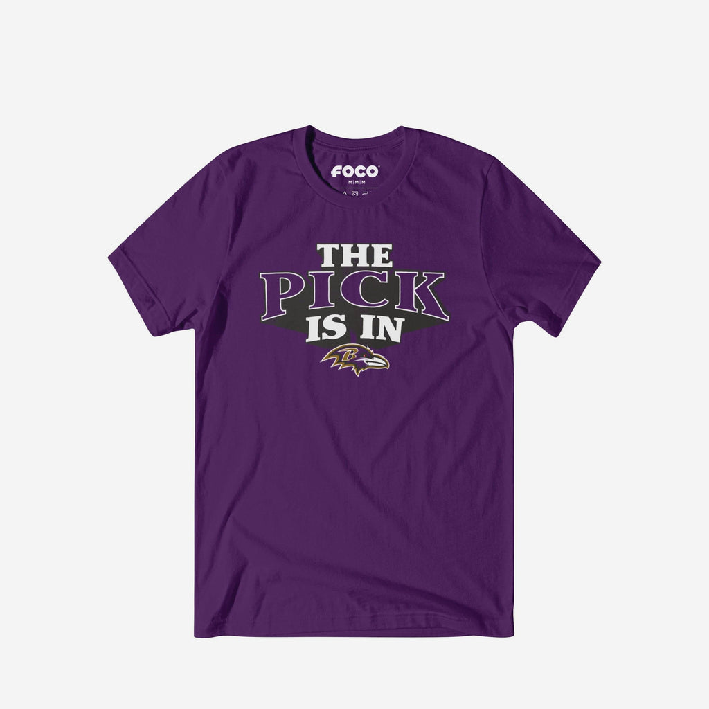Baltimore Ravens Pick Is In T-Shirt FOCO S - FOCO.com