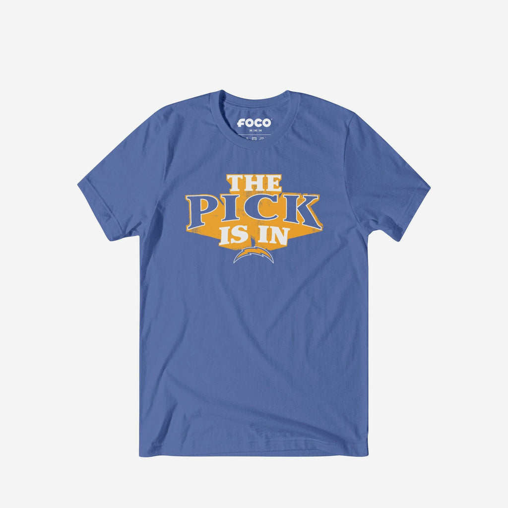Los Angeles Chargers Pick Is In T-Shirt FOCO S - FOCO.com