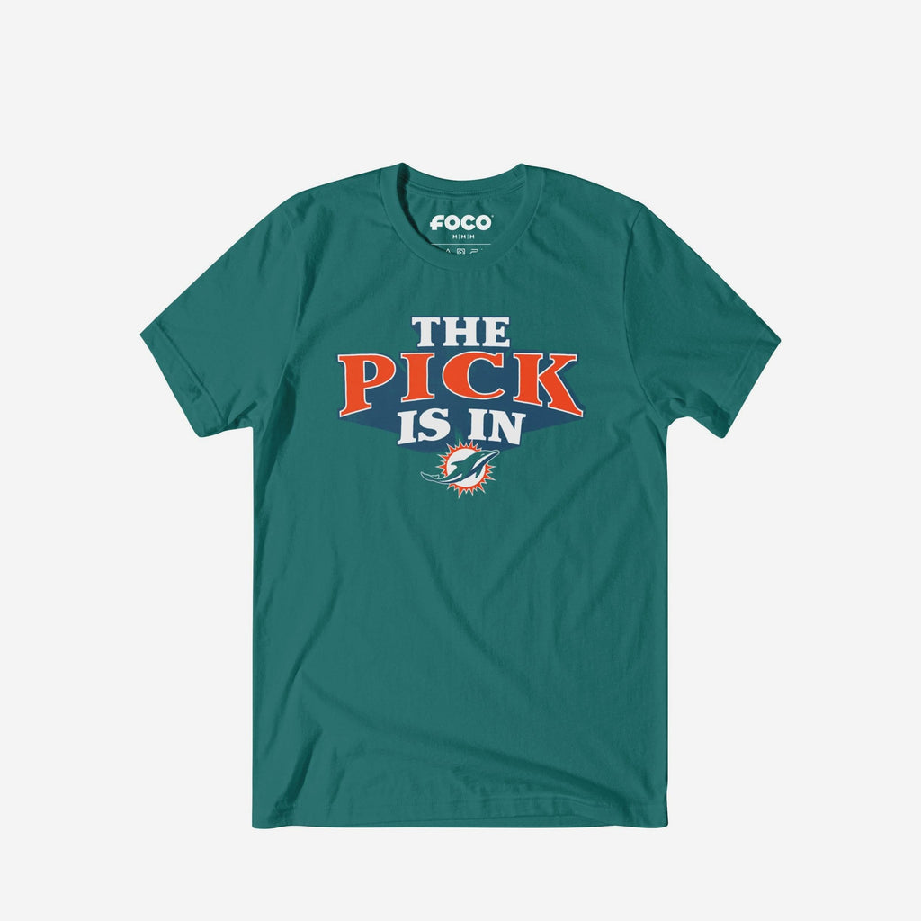 Miami Dolphins Pick Is In T-Shirt FOCO S - FOCO.com