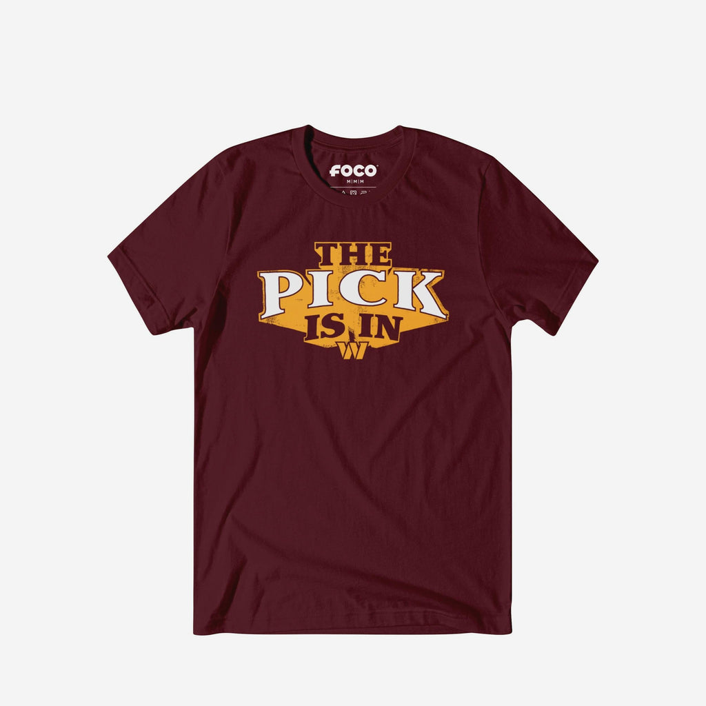 Washington Commanders Pick Is In T-Shirt FOCO S - FOCO.com