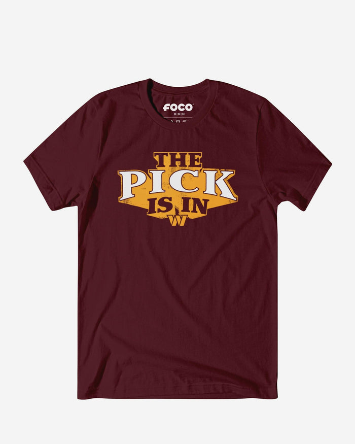 Washington Commanders Pick Is In T-Shirt FOCO S - FOCO.com