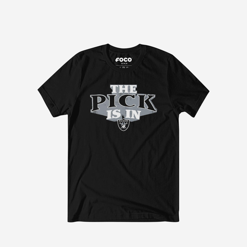 Las Vegas Raiders Pick Is In T-Shirt FOCO S - FOCO.com