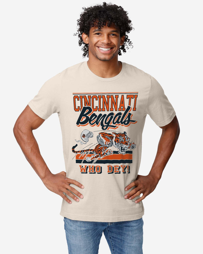 Cincinnati Bengals Retro Logo Mascot T-Shirt FOCO - FOCO.com