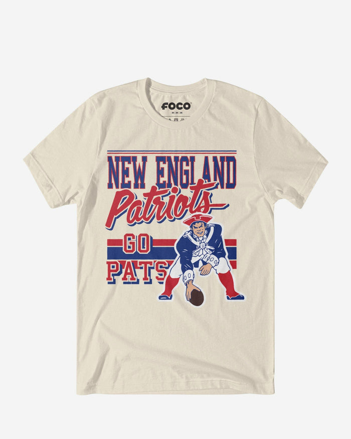 New England Patriots Spirit Script T-Shirt FOCO S - FOCO.com