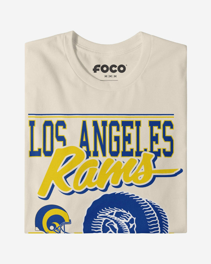 Los Angeles Rams Spirit Script T-Shirt FOCO S - FOCO.com