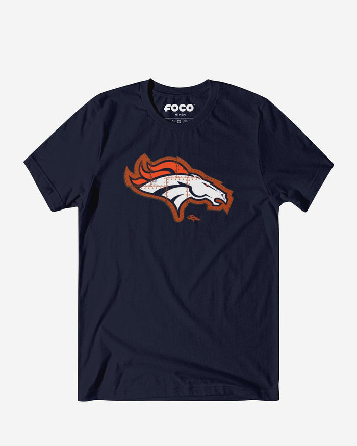 Denver Broncos Rivet Logo T-Shirt FOCO S - FOCO.com