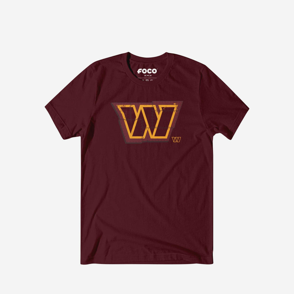 Washington Commanders Rivet Logo T-Shirt FOCO S - FOCO.com