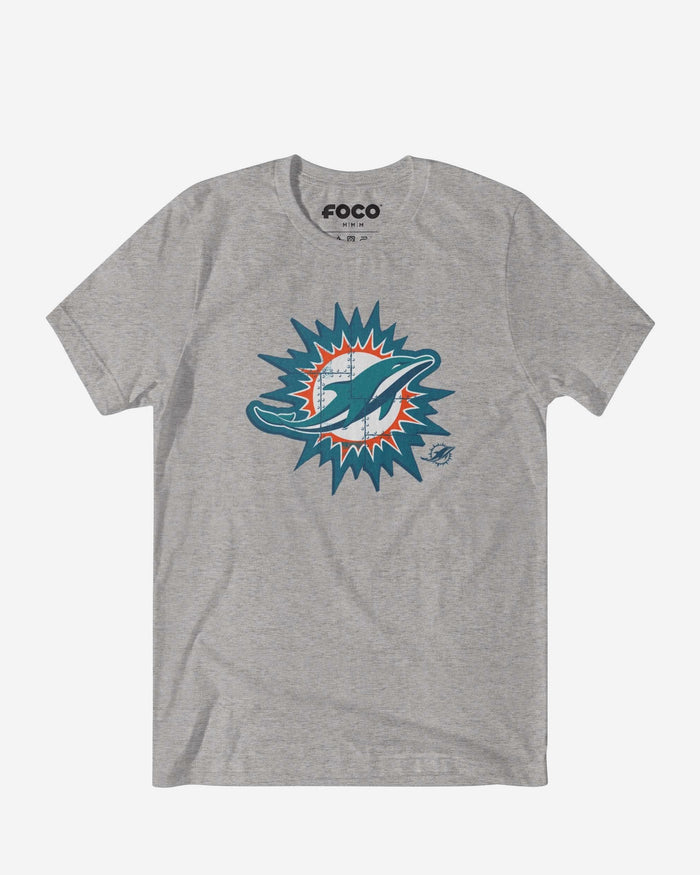 Miami Dolphins Rivet Logo T-Shirt FOCO S - FOCO.com