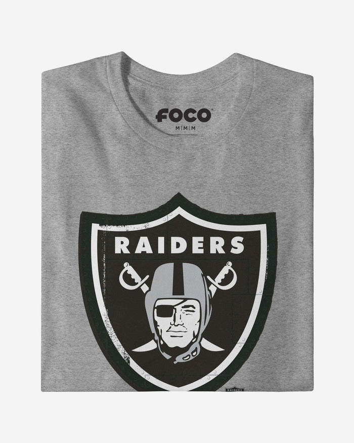 Las Vegas Raiders Rivet Logo T-Shirt FOCO S - FOCO.com
