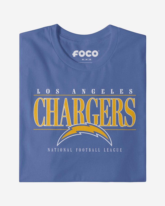 Los Angeles Chargers Signature Bar T-Shirt FOCO - FOCO.com