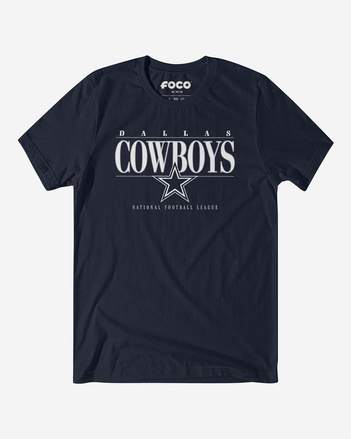 Dallas Cowboys Signature Bar T-Shirt FOCO S - FOCO.com