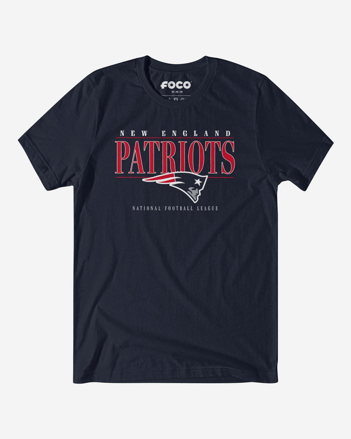 New England Patriots Signature Bar T-Shirt FOCO S - FOCO.com